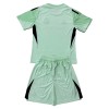 Officiële Voetbalshirt + Korte Broek Doelman Real Madrid 2025-26 Groene - Kids